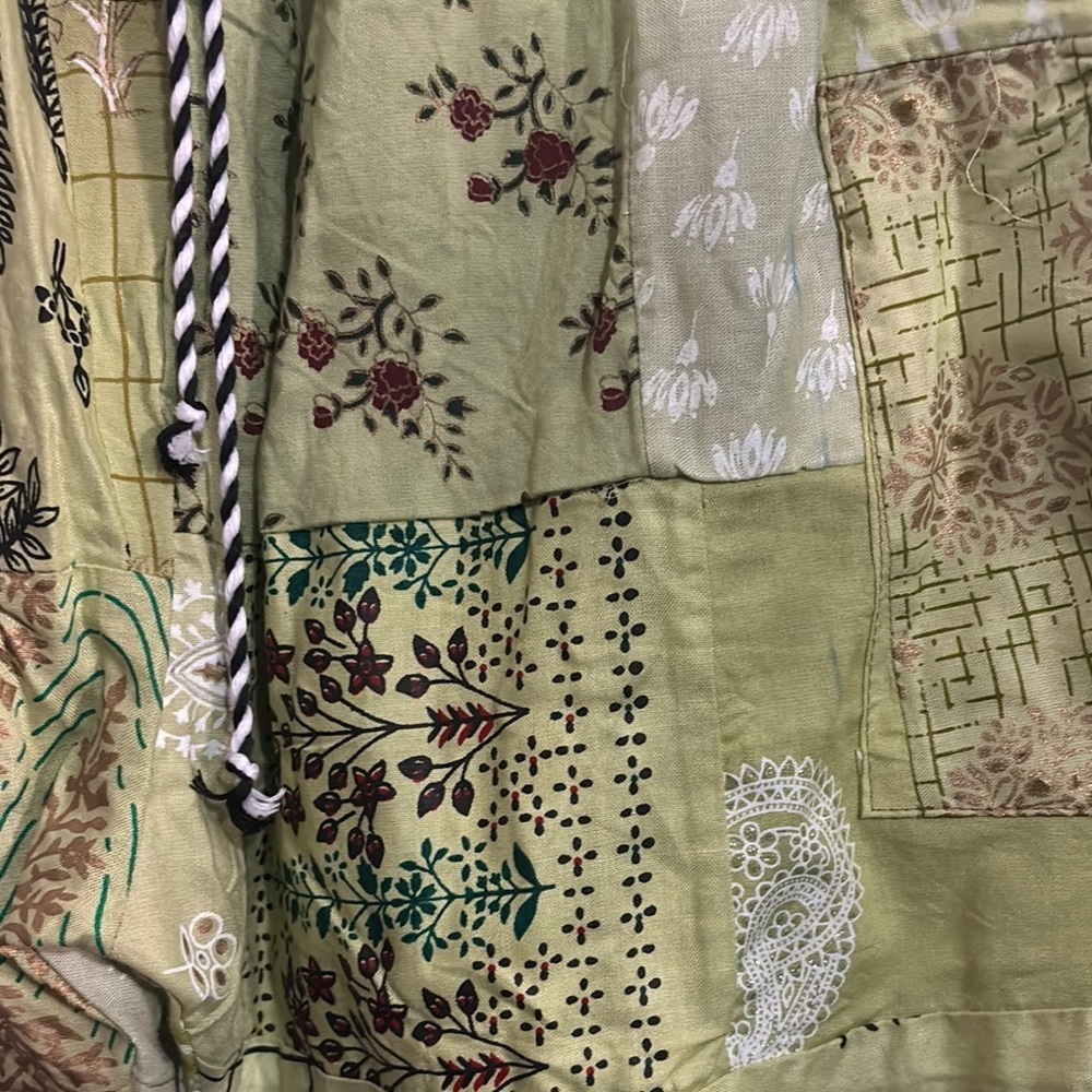 Patchwork Shorts W/Pockets - image 2